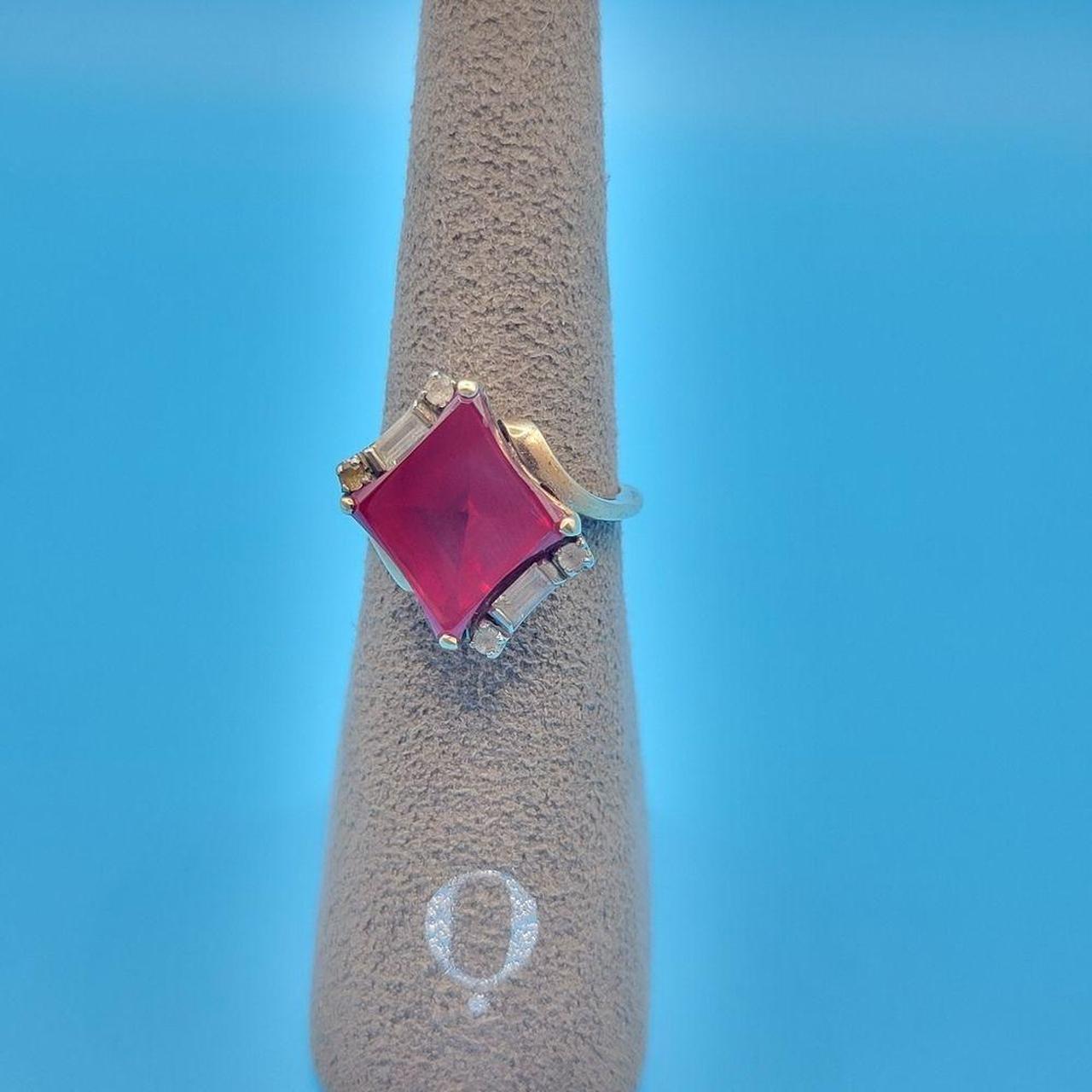 Source Unknown Women's Ring - Red/Gold – This stu… - image 2