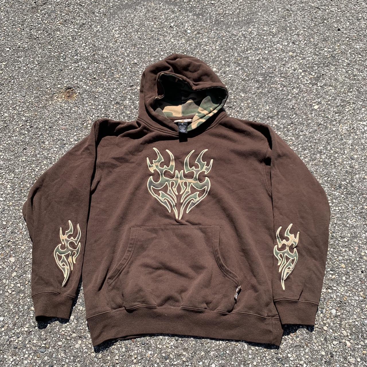 Men's Brown and Gold Hoodie | Depop