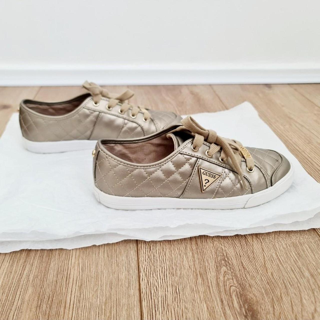 guess gold shoes