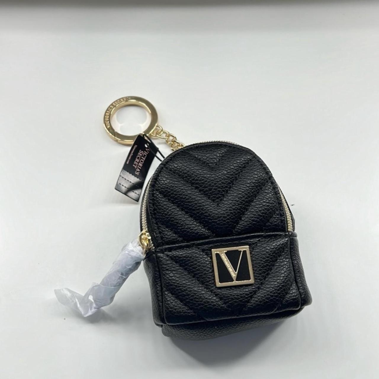 Victoria's Secret black and gold mini backpack