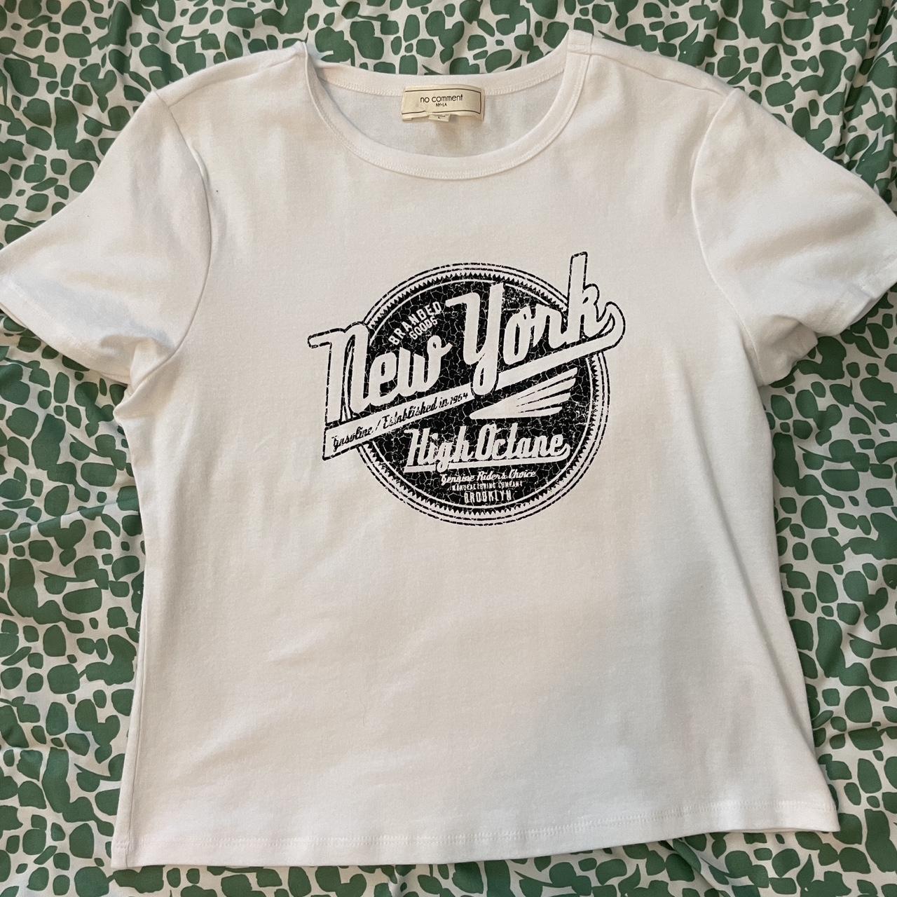 - new york baby tee size large #newyork #babytee #cute - Depop