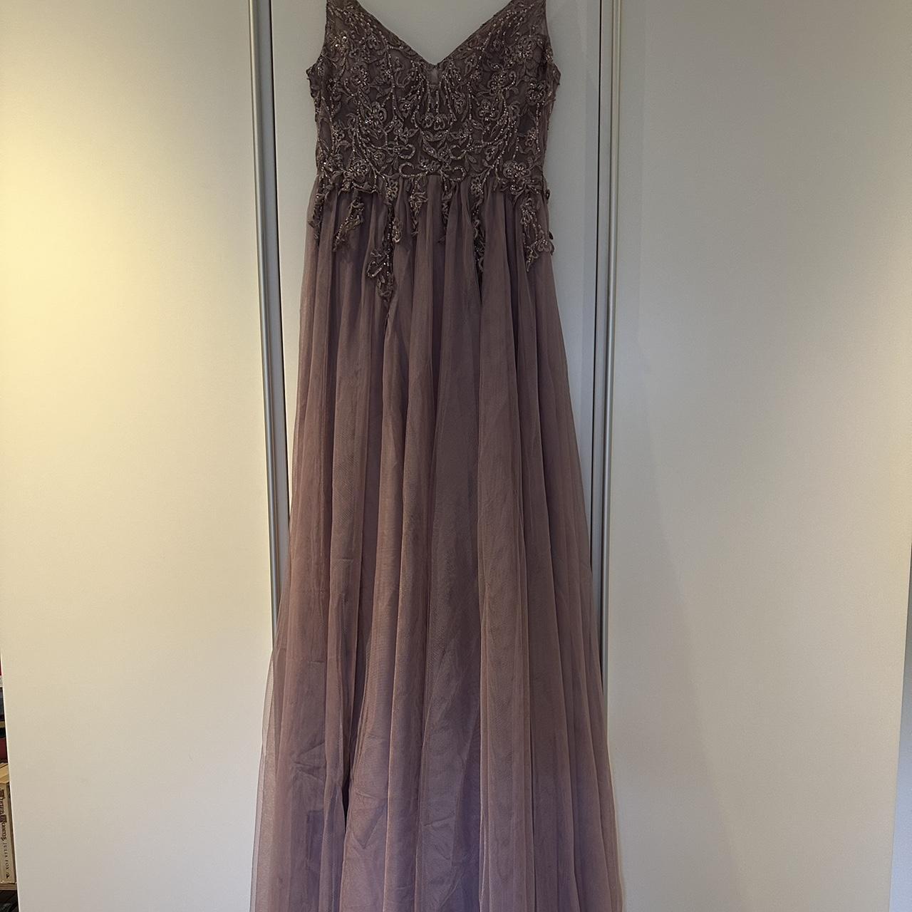 JJ’s House lilac floor length tulle prom dress/hall... Depop