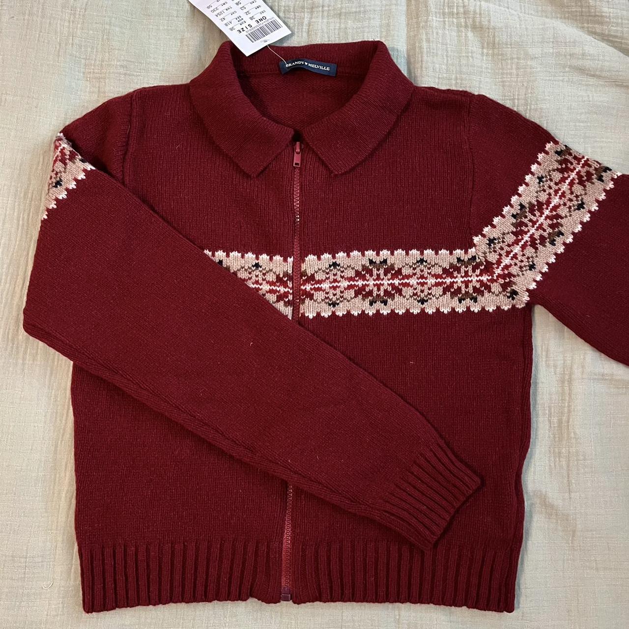 brandy melville knit jacket brand new never been... Depop