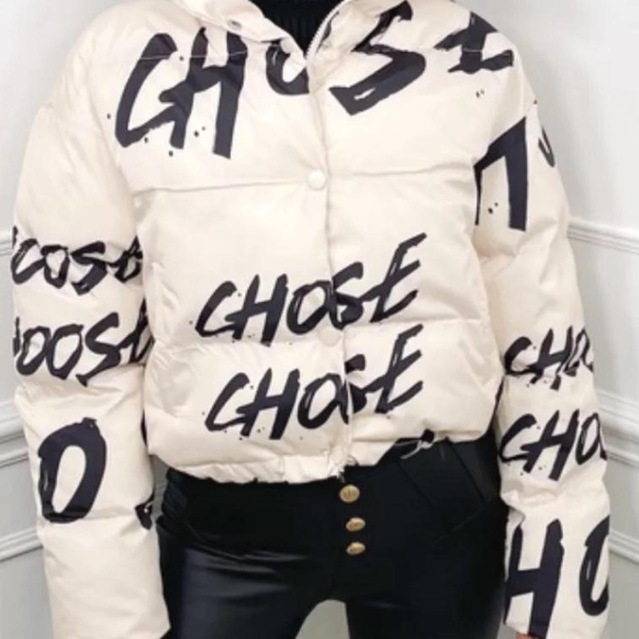 Glamify Cropped Puffer Jacket Statement Depop