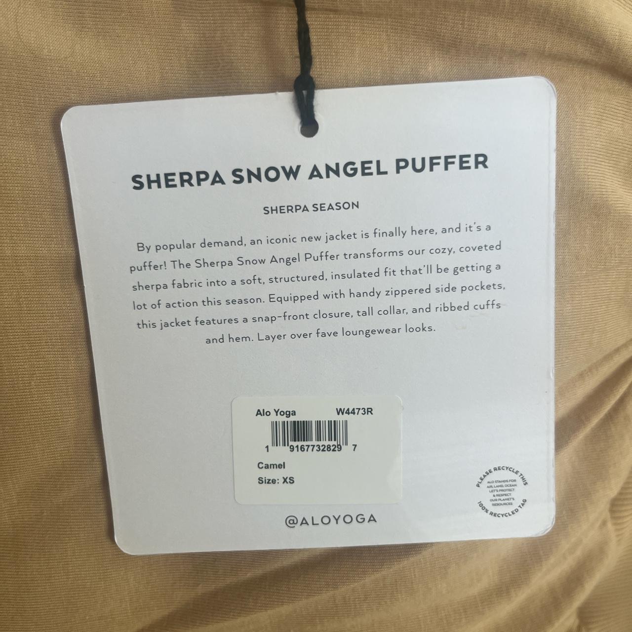 Sherpa Snow Angel Puffer - Camel