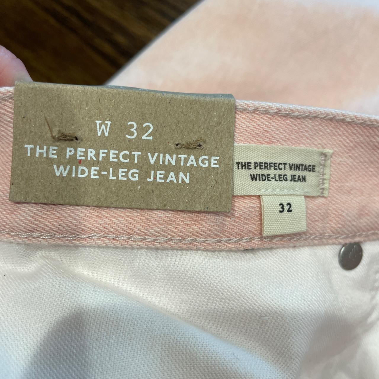 The Perfect Vintage Wide-Leg Jean in Light Pink Wash: Botanical-Dye Edition