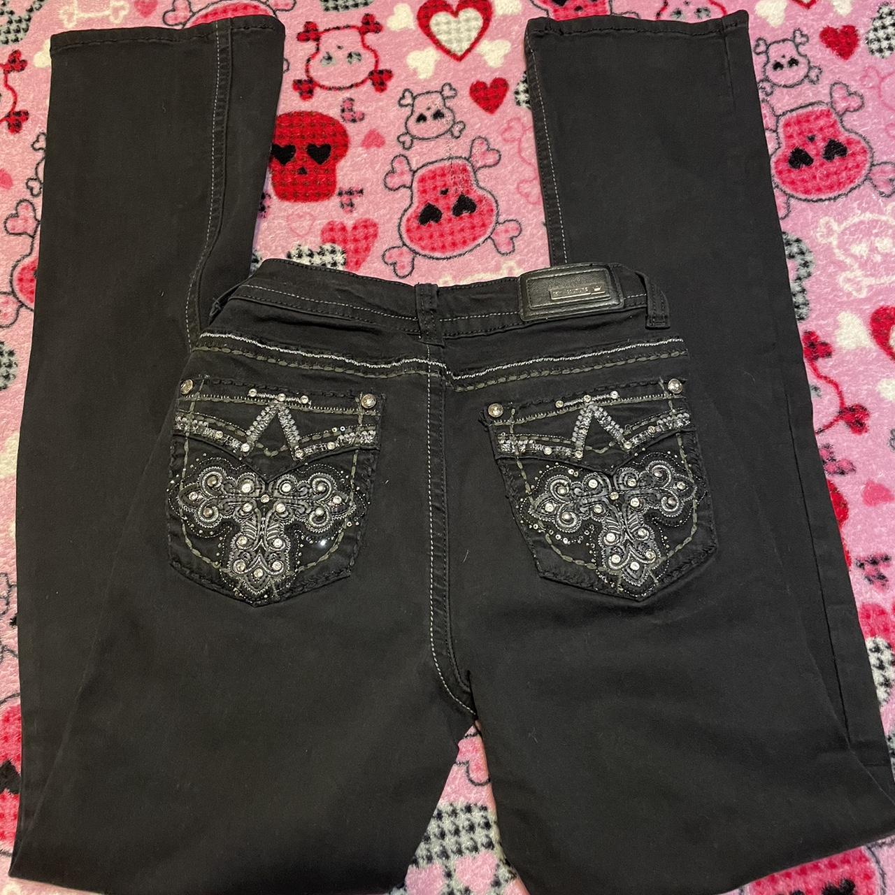 Sexy couture mid rise straight leg black jeans Size... Depop