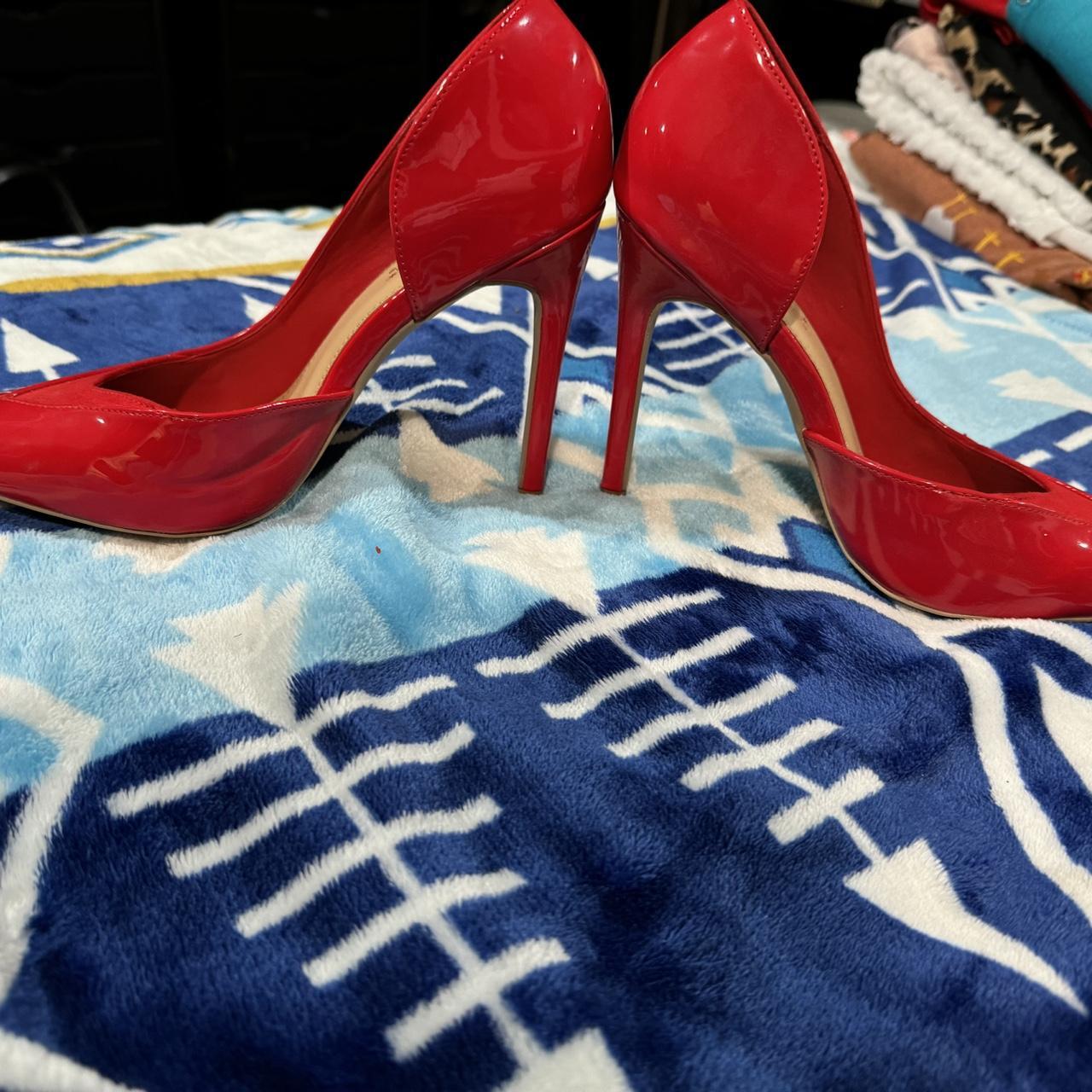 Red shops heels size 4.5