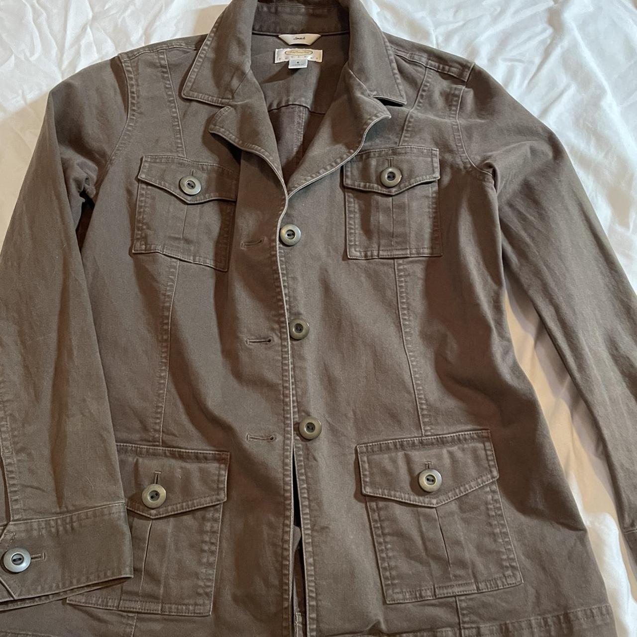 khaki green blazer/jacket no flaws - Depop