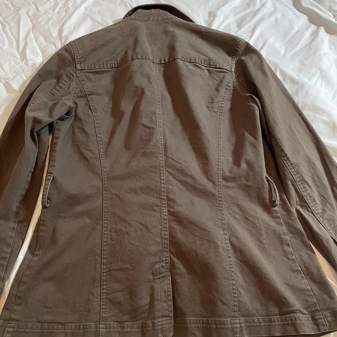 khaki green blazer/jacket no flaws Depop