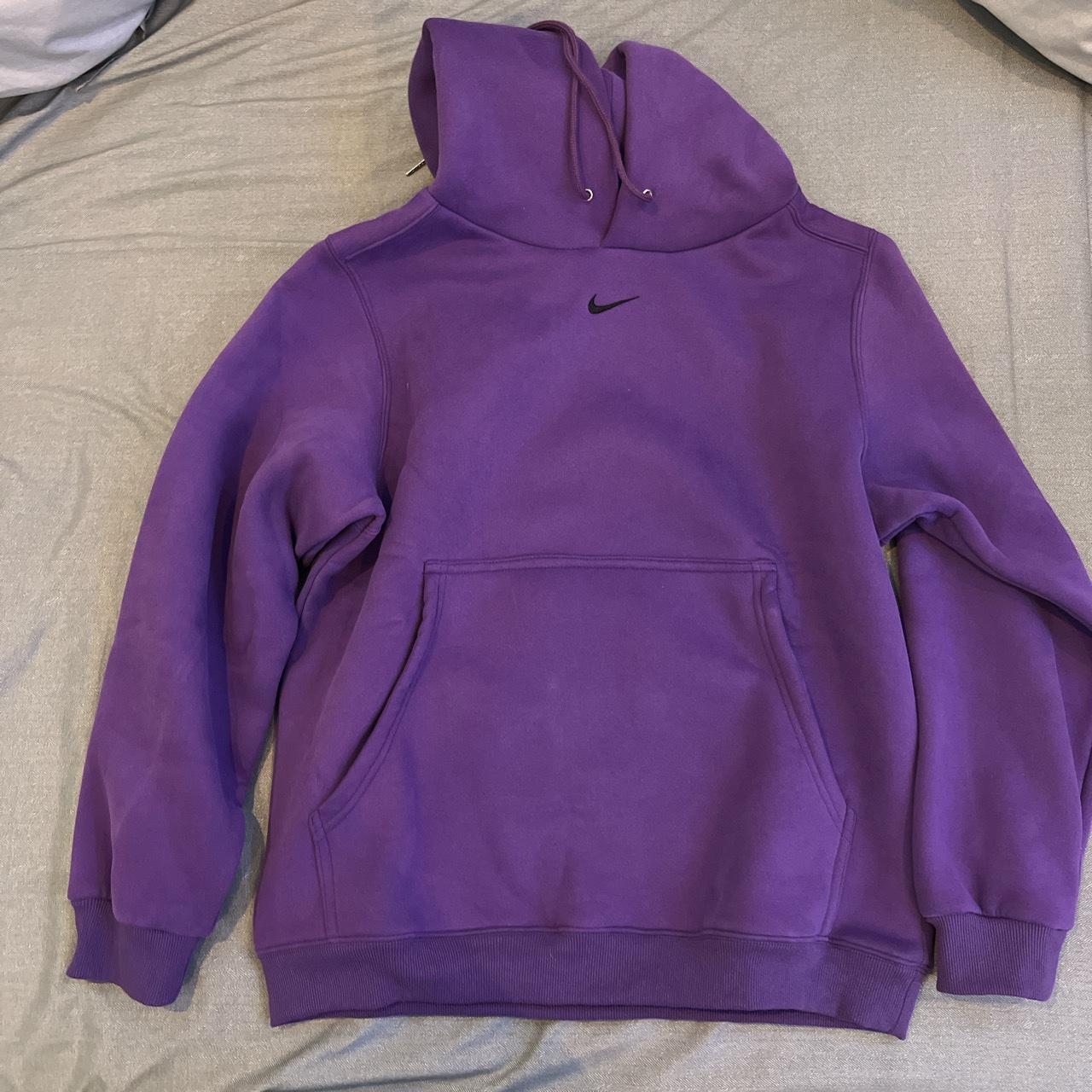 Heavy Purple Nike Hoodie super thick and soft only... - Depop