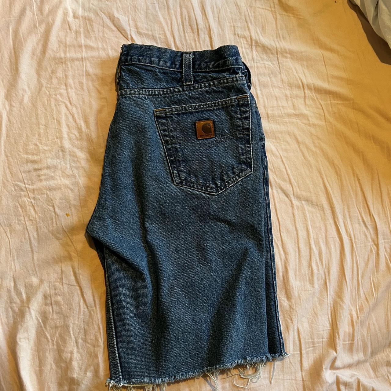 Carhartt jorts. Goes right below the knees and I’m 6,2 - Depop