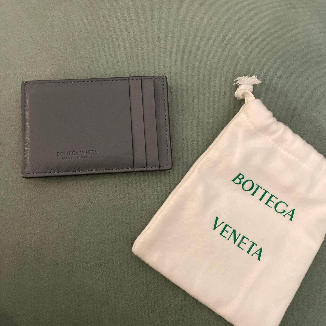 Bottega Veneta cardholder in gray with dust bag... - Depop