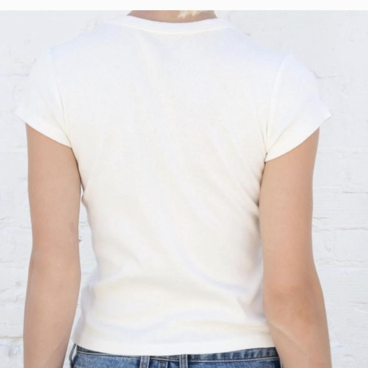 T-shirt Brandy Melville White size Taille Unique FR in Cotton - 34518104
