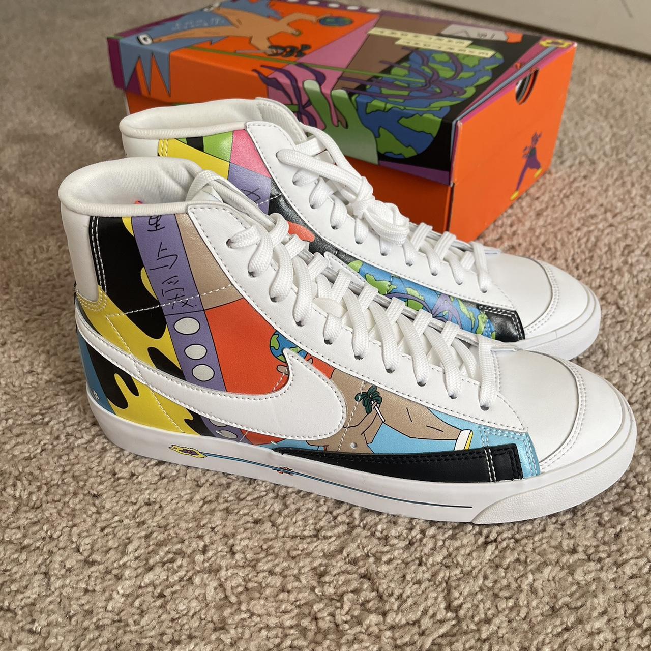 ruohan wang x nike mens blazer mid flyleather stores