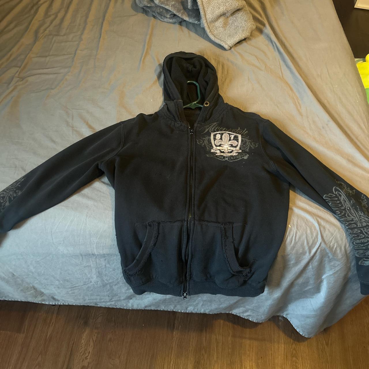 1-ONE Men's Jacket - Black/Grey - L – Large jacke… - image 1