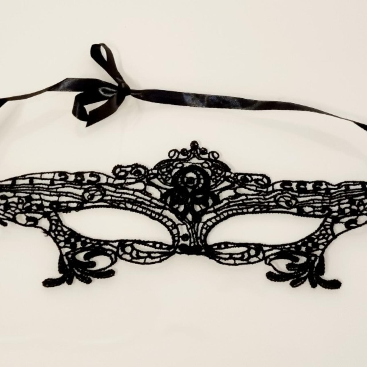 Stunning Black Venetian Masquerade Halloween Party... - Depop