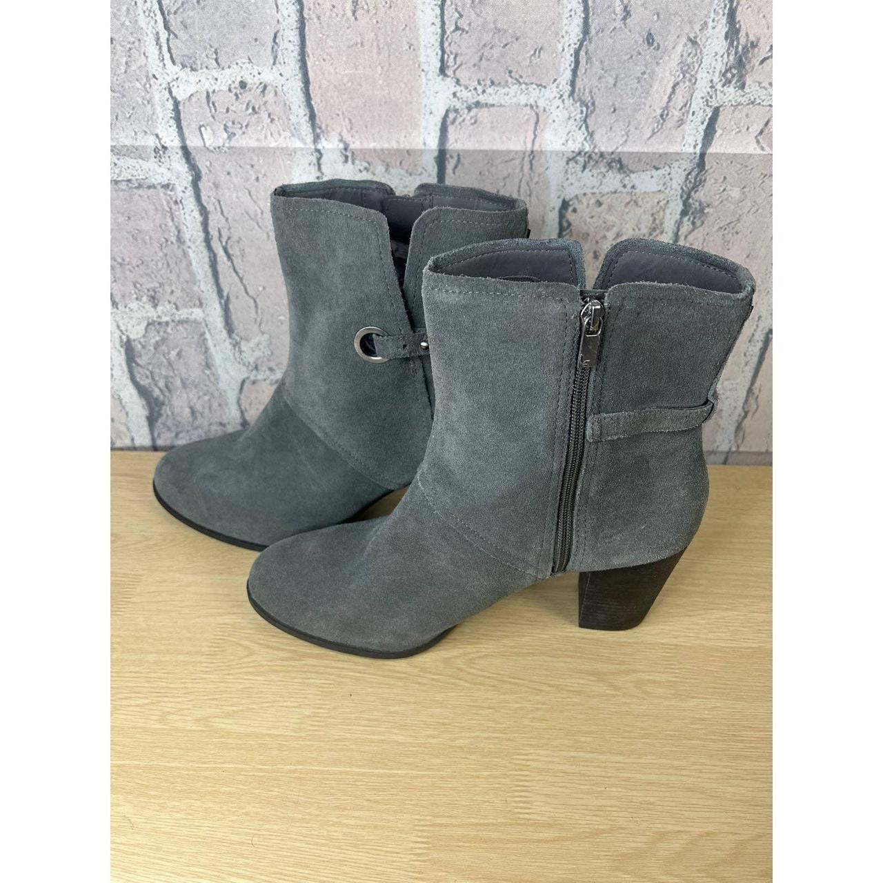 Koolaburra by Ugg Samiah Stacked Heel Gray Suede... - Depop