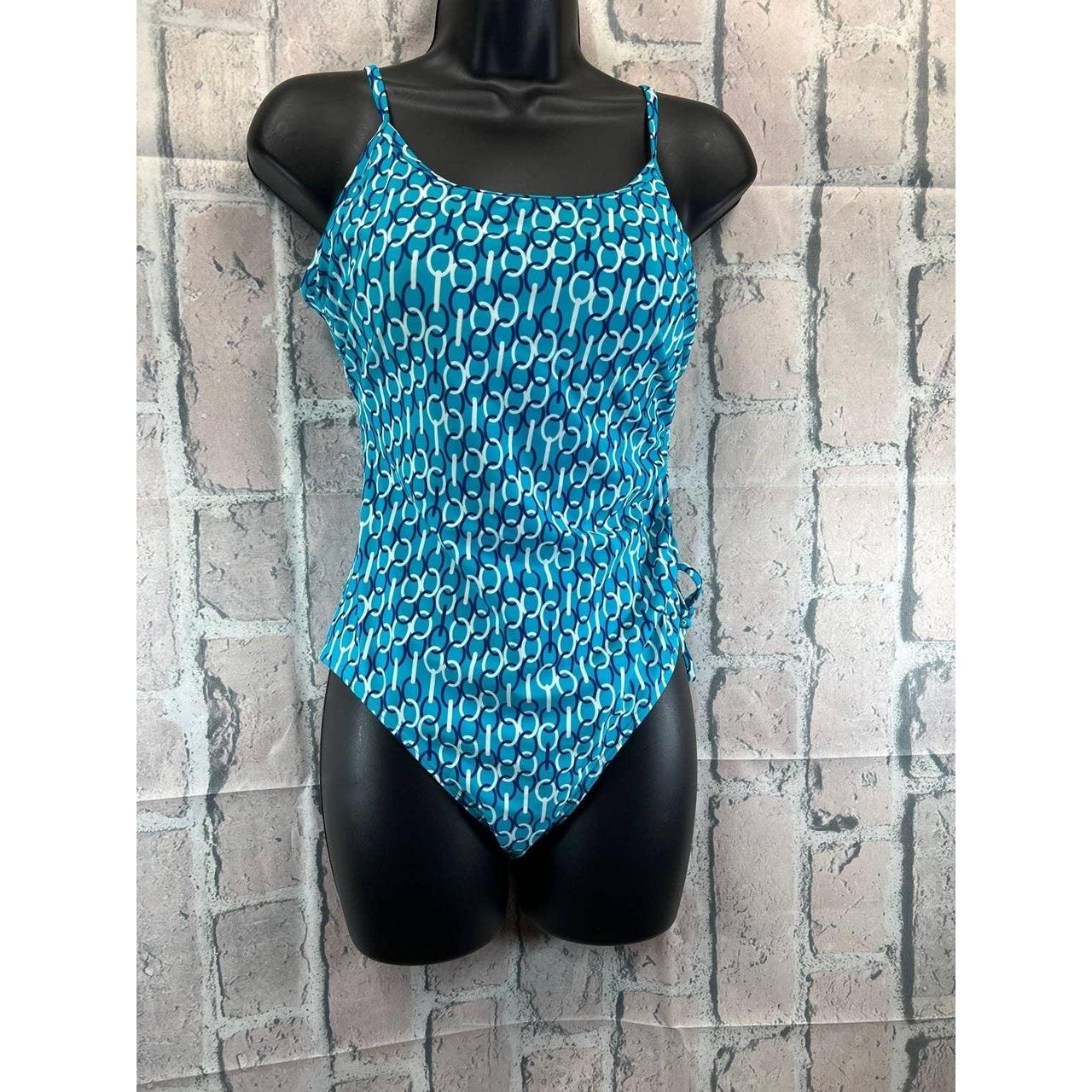 Women's Blue Swimsuit-one-piece | Depop