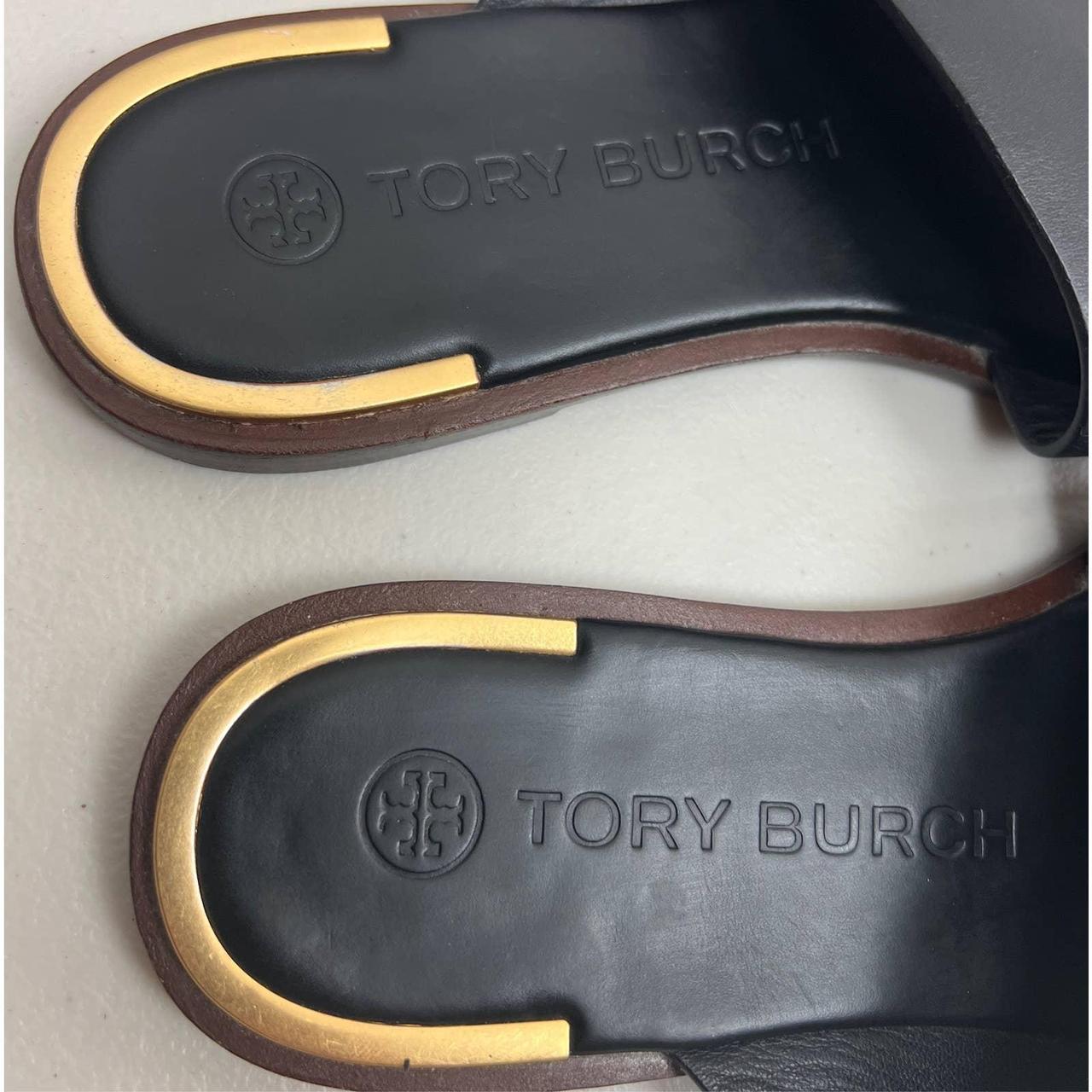 Tory Burch Womens Selby Flat Toe Ring Slide Sandals Depop