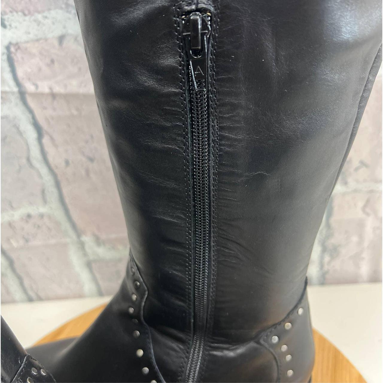 Aerosoles black outlet riding boots