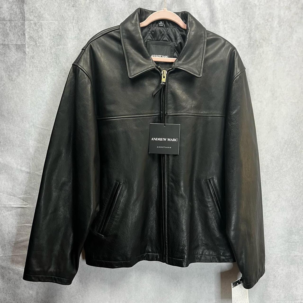 Andrew marc additions leather jacket hotsell