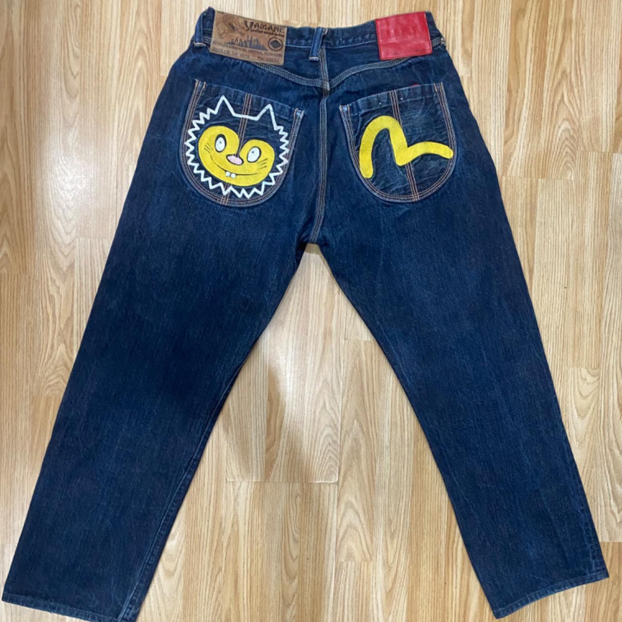 Vintage Evisu x Yamane Jeans Size: Waist 33”,... - Depop