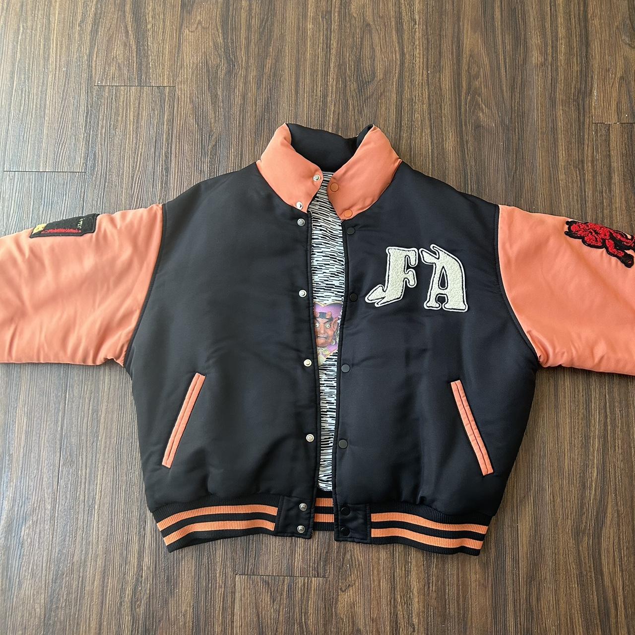 Super rare fucking awesome reversible varsity puffer... - Depop