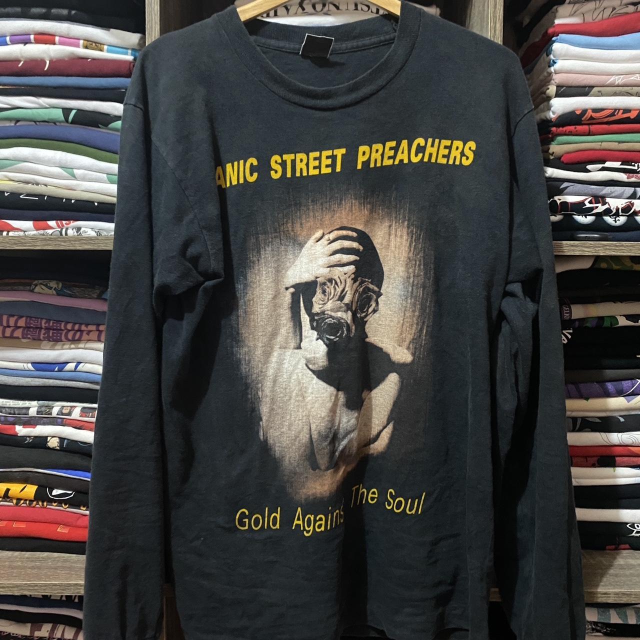 Vintage 90s manic street preachers gold against the | Depop