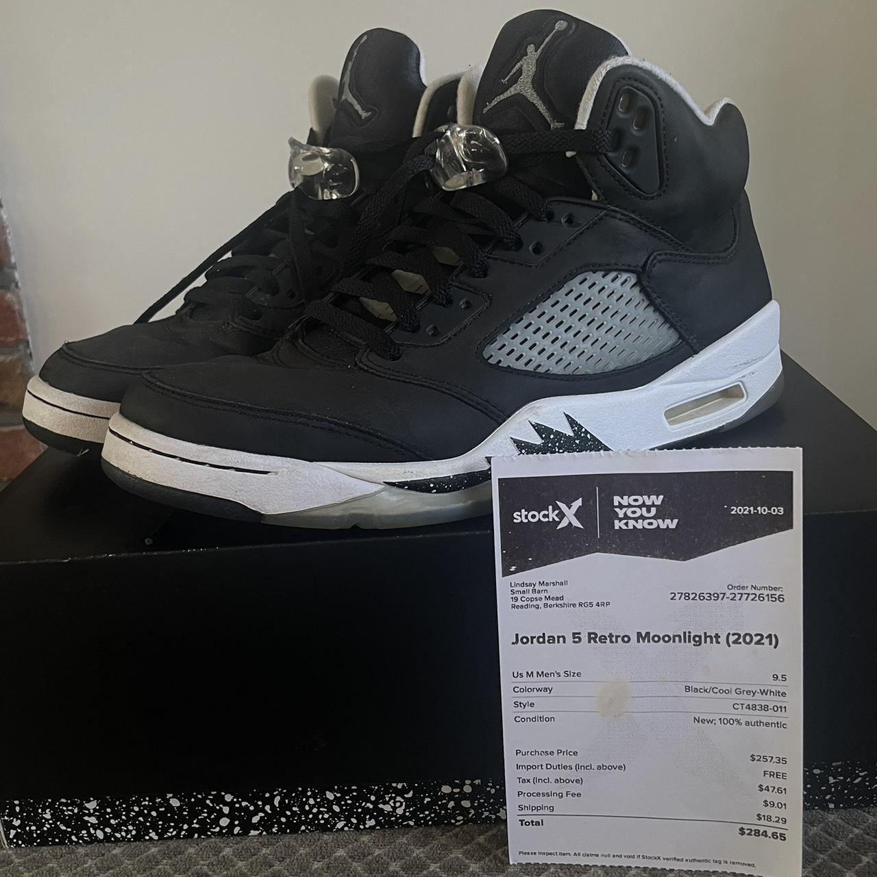 Jordan 5 Retro moonlight Size 3Y good