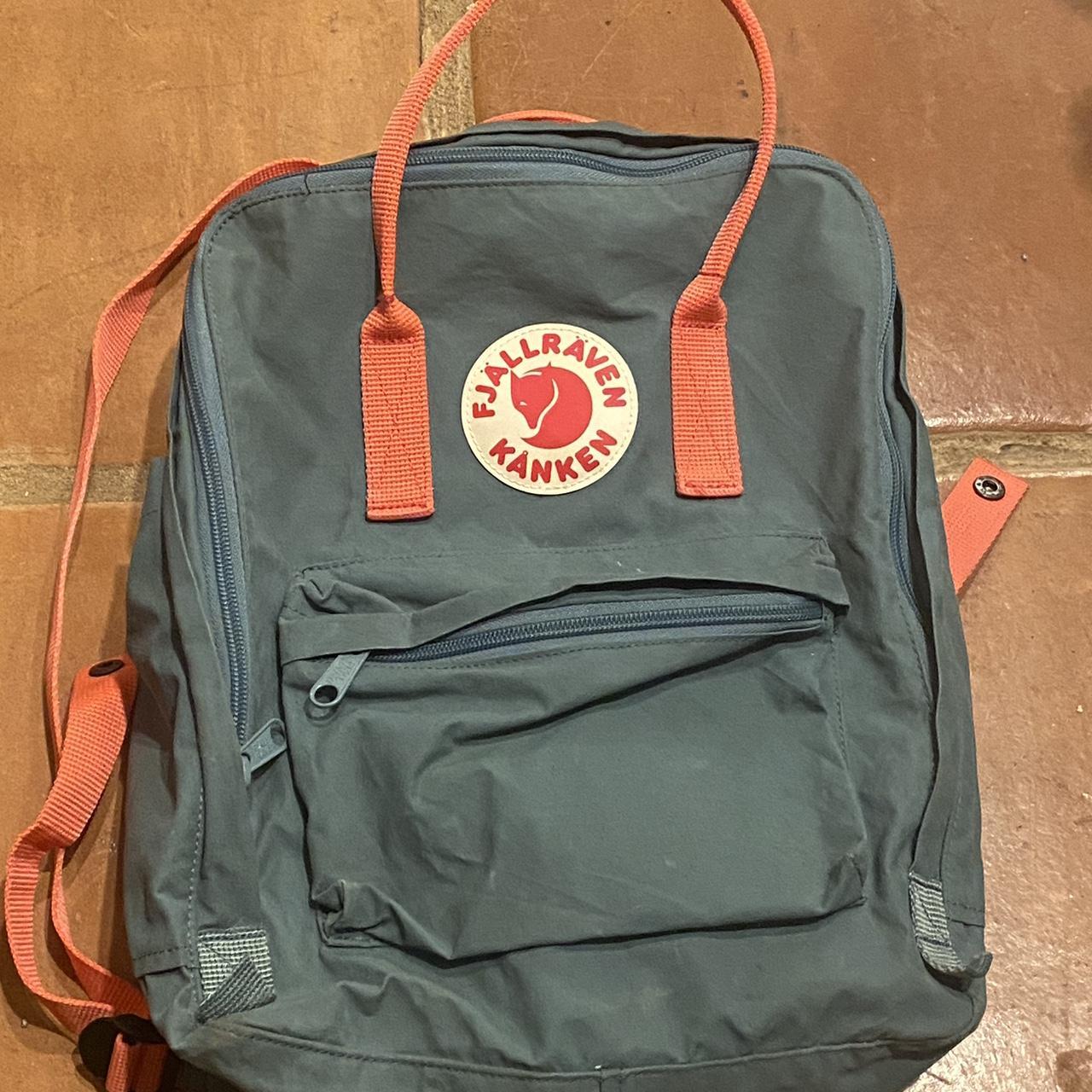 fjalraven kanken teal and pink backpack Depop