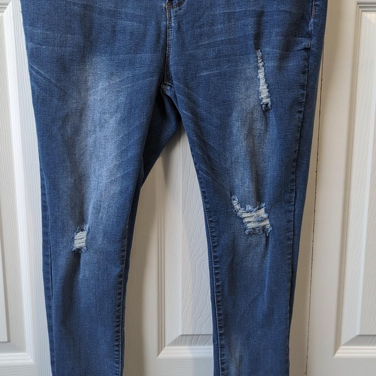 Spandex jeans 2024 plus size