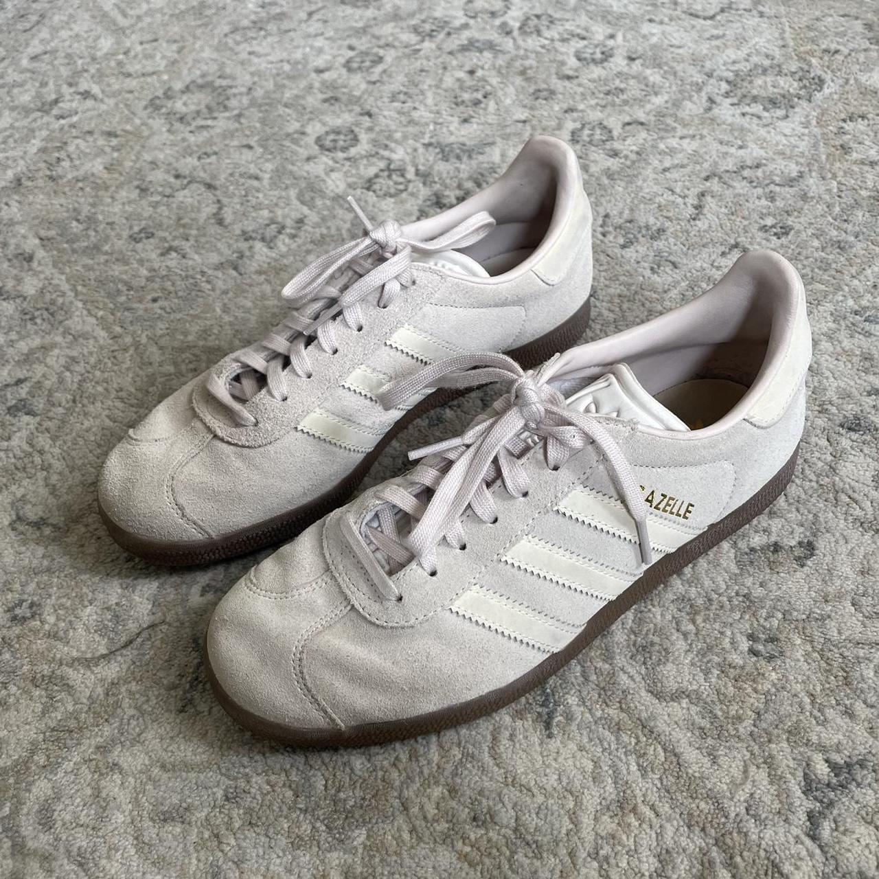 Adidas Gazelles in Lilac Color is a super pale... - Depop