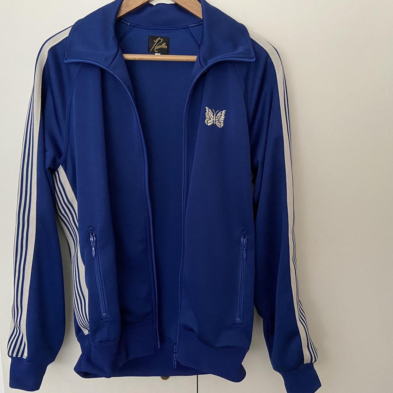 Needles track jacket in royal blue. Size small. Only... - Depop