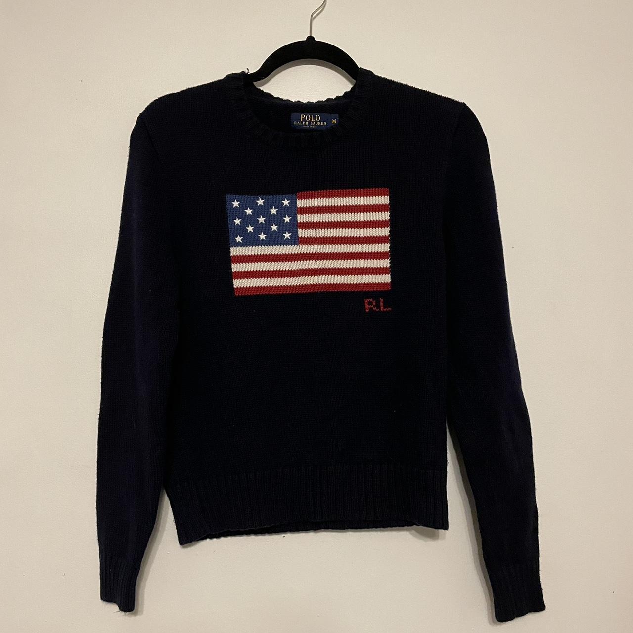 Beautiful Ralph Lauren American flag sweater!! Just... - Depop