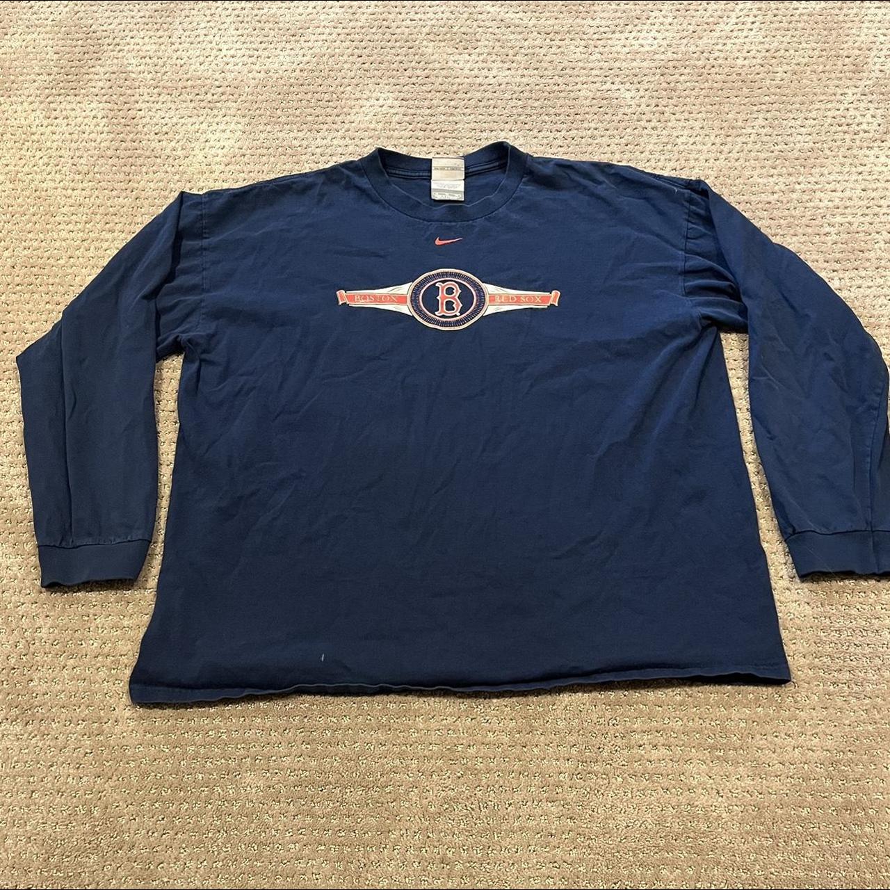 vtg y2k NIKE TEAM Boston Red Sox embroidered center - Depop