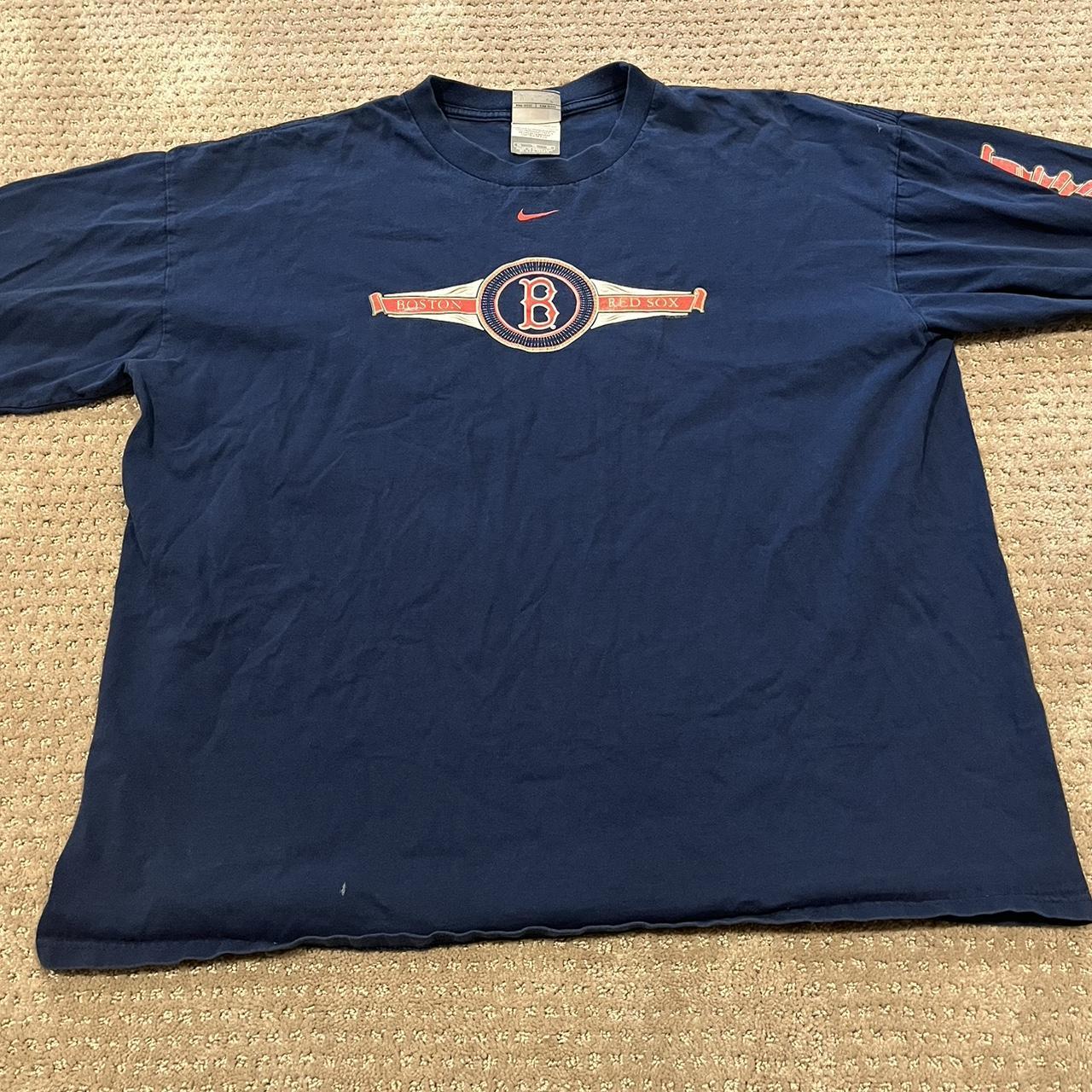 vtg y2k NIKE TEAM Boston Red Sox embroidered center - Depop