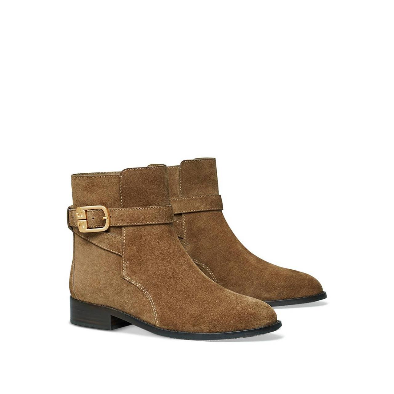 Tory burch brooke bootie on sale tan