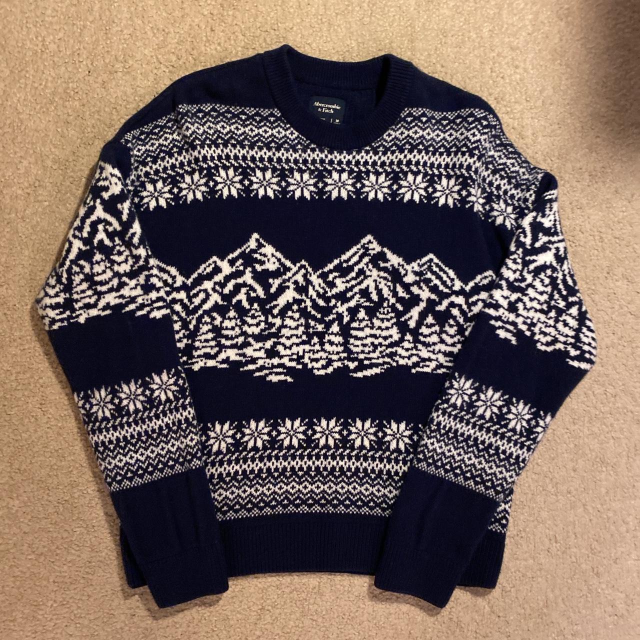 Abercrombie & Fitch Men's Navy Jumper | Depop