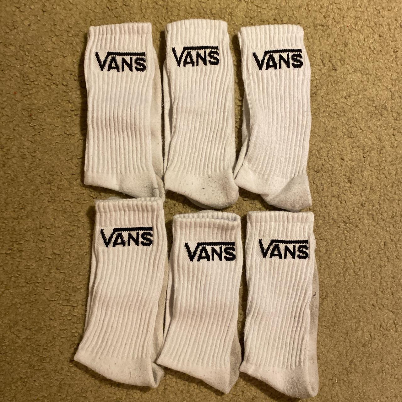 Vans Men's White Socks | Depop