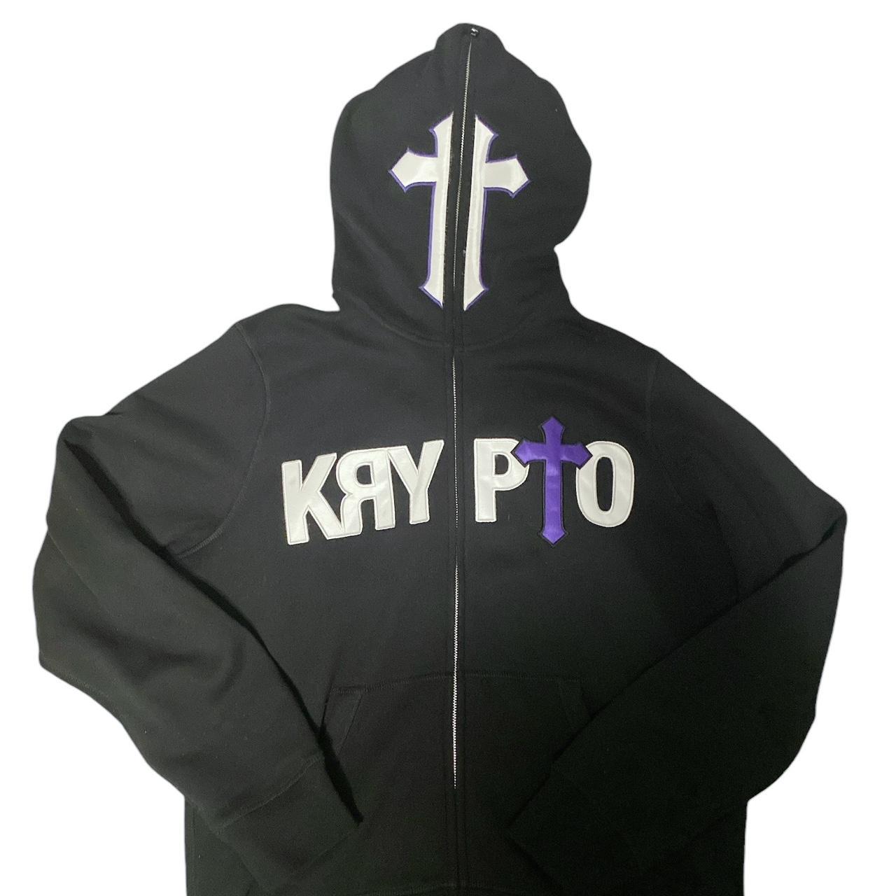 Krypt0 wrld zip top up hoodie