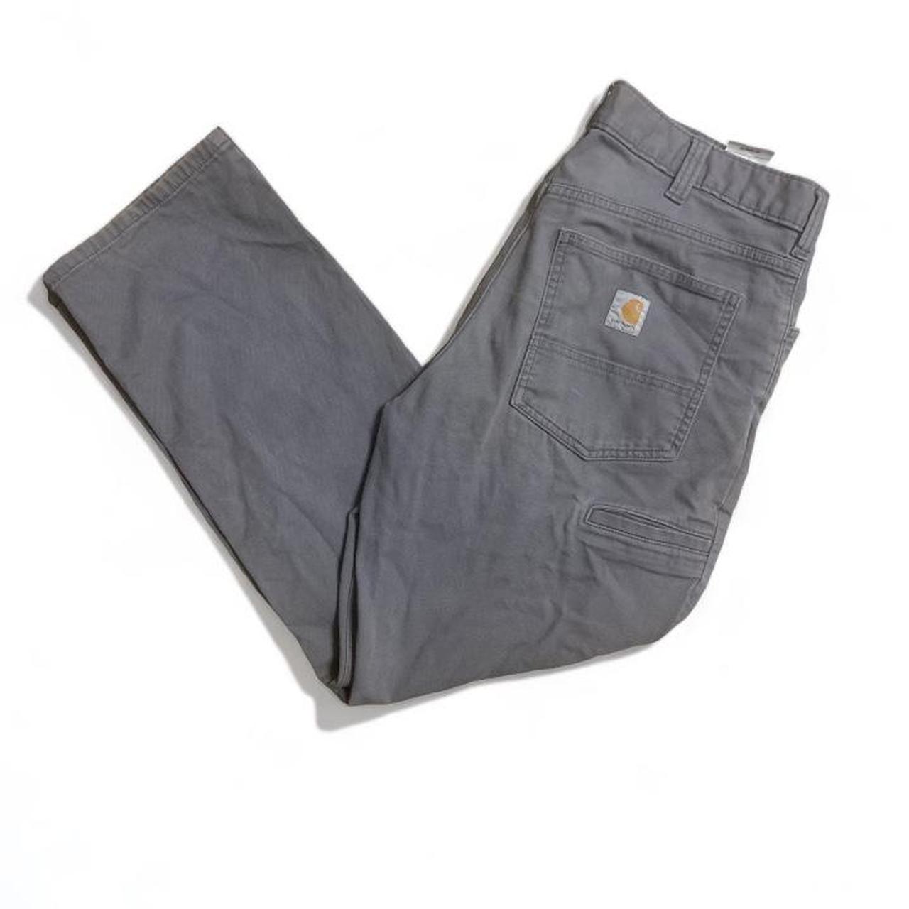 Grey Carhartt Utility Cargo Pants/Jeans Waist... - Depop