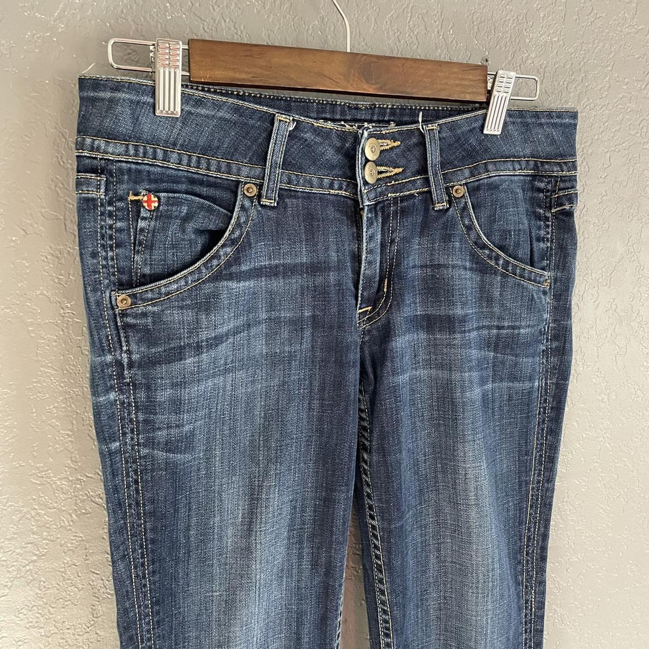 Hudson Jeans Women's Blue and Navy Jeans | Depop