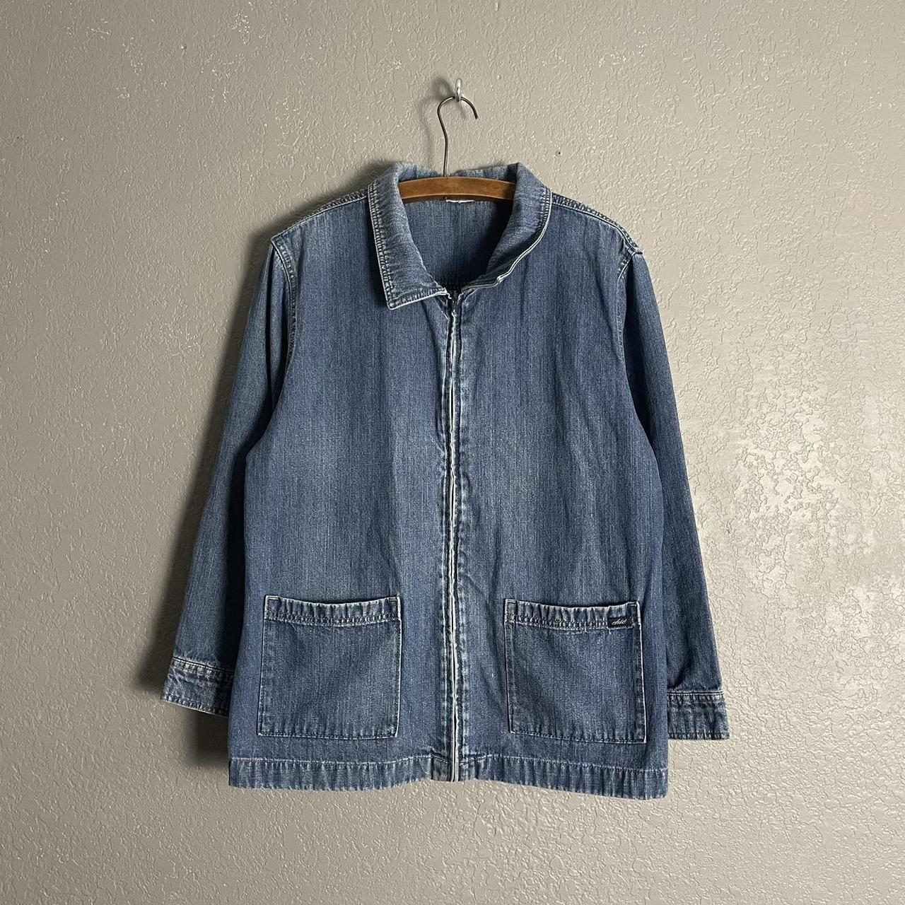 American Vintage Women's Blue Jacket | Depop