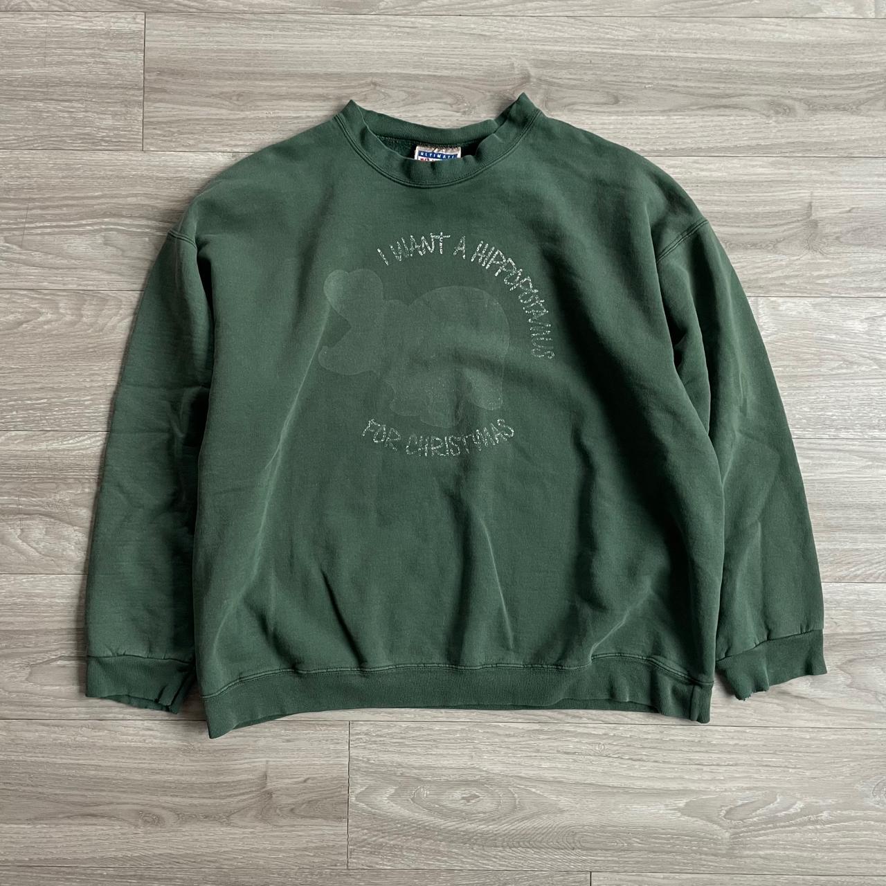 Faded hotsell green sweatshirt