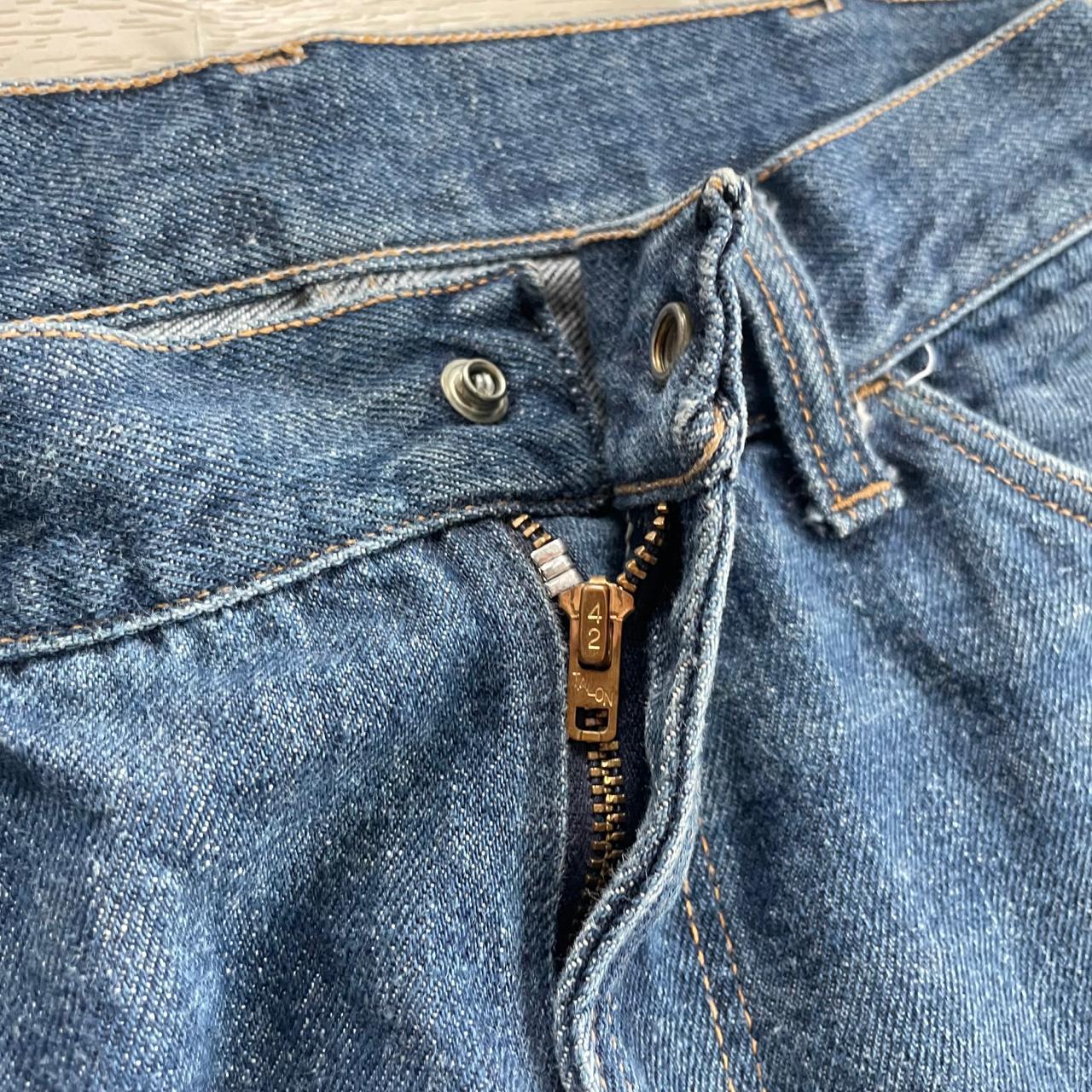 1970s Kings Road Flare Jeans The zipper works fine... - Depop