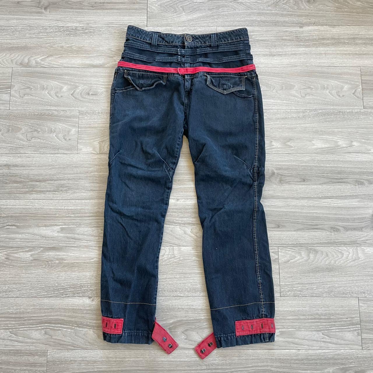 1990s/Y2K Marithe Francois Girbaud Strap Biker Style | Depop