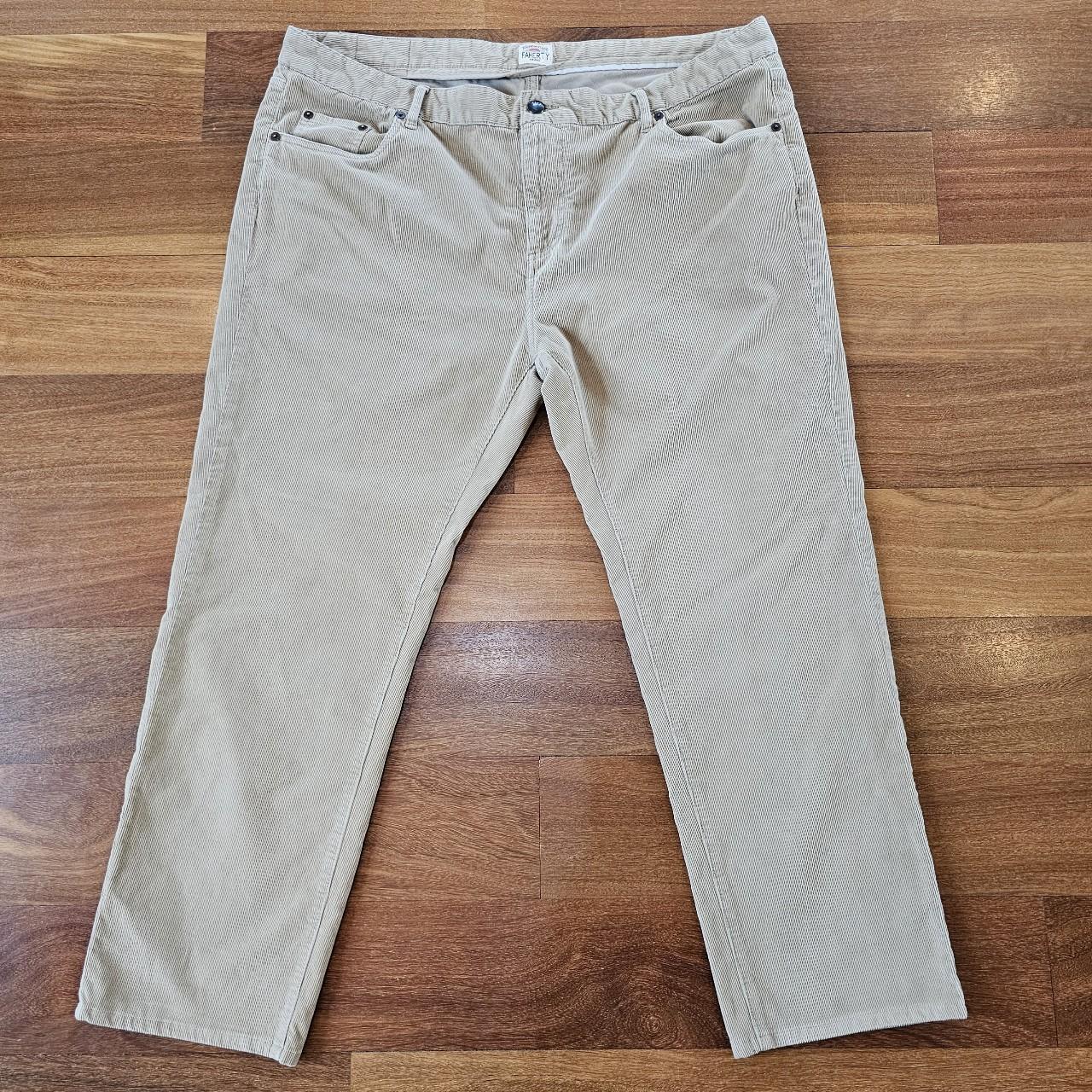 Faherty Corduroy Pants 5 Pocket Stretch Slim... - Depop