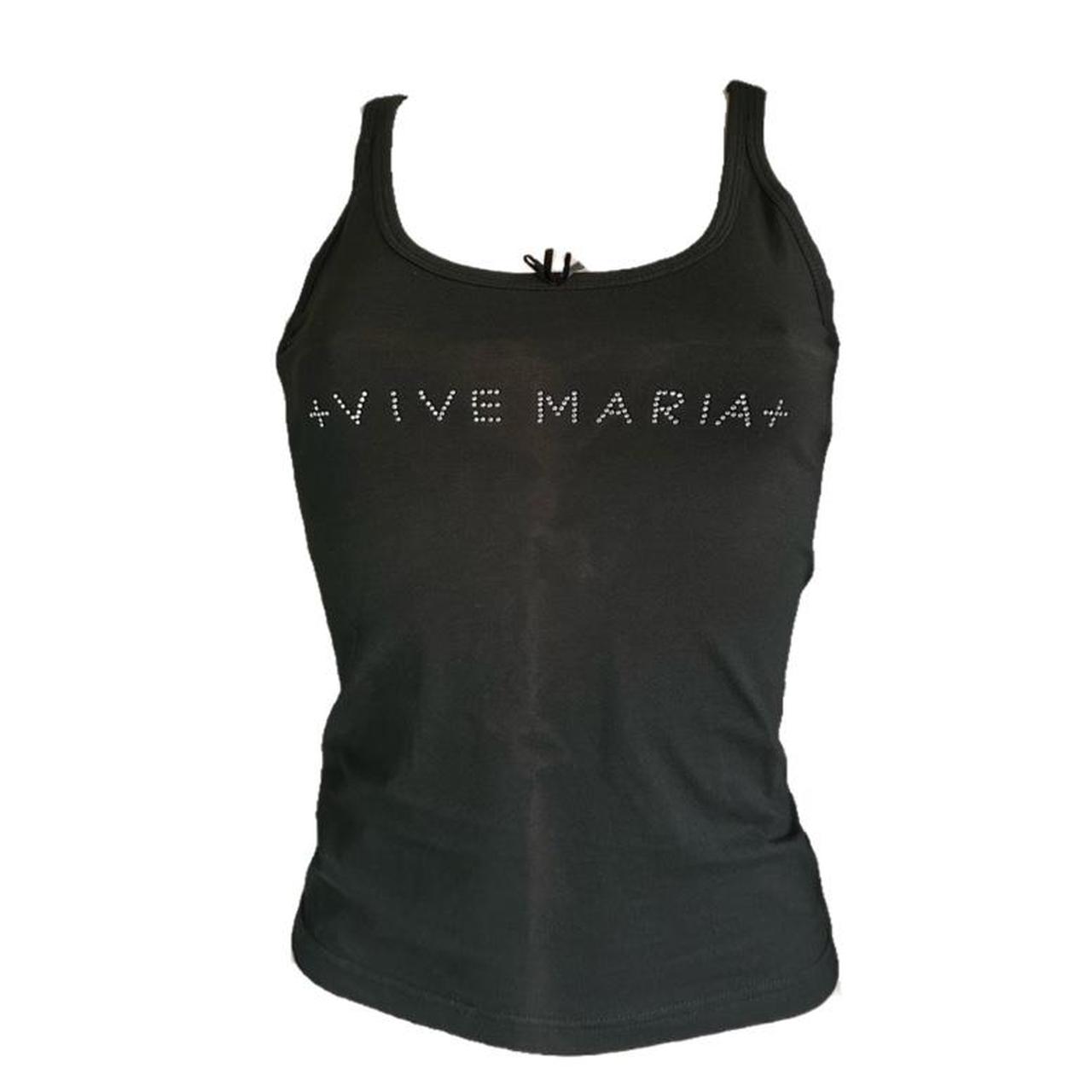 Vive Maria top 🖤🤍 Black vm top featuring “+vive... - Depop