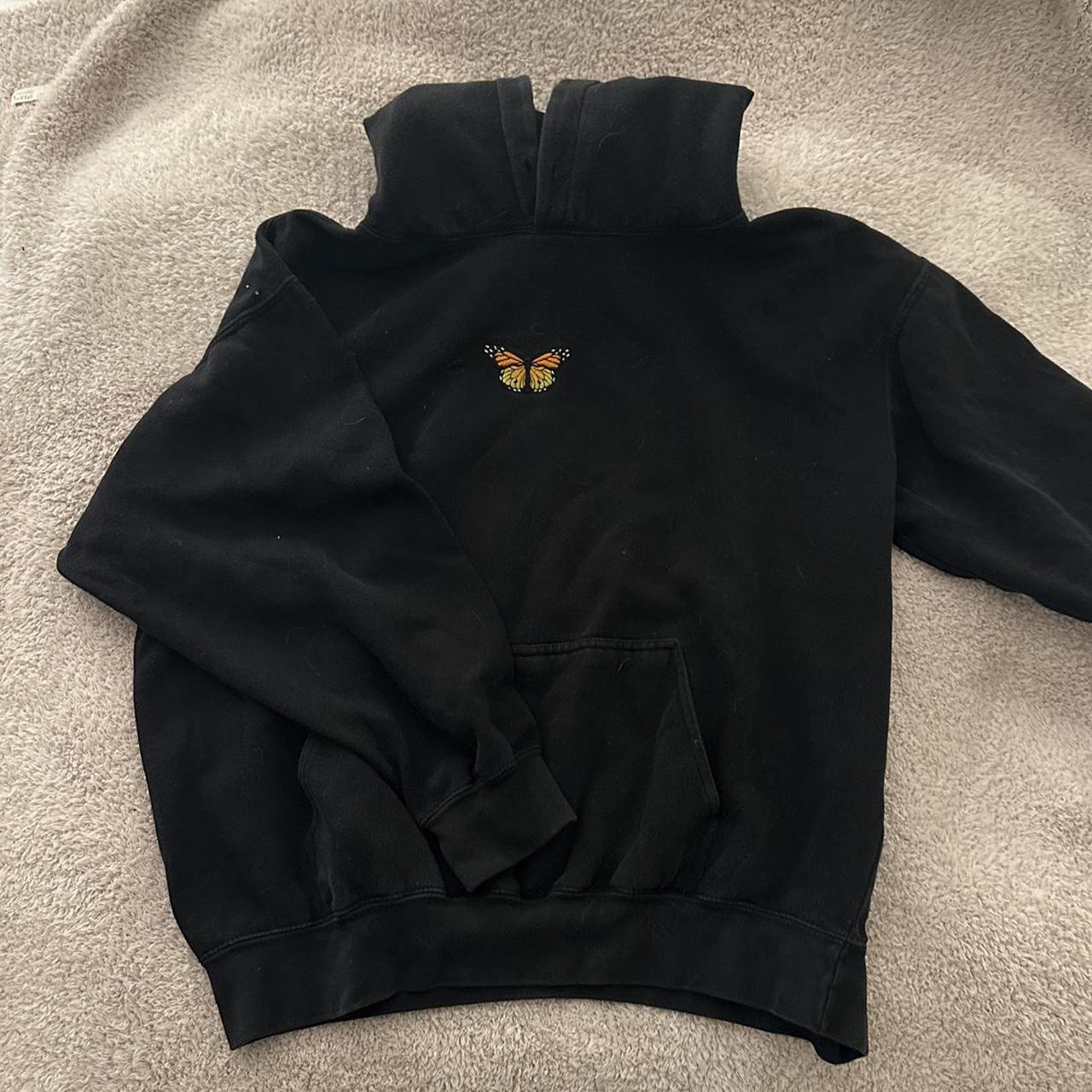 Black butterfly hoodie online brandy melville